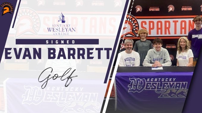 Evan Barrett signed on to Kentucky Wesleyan College